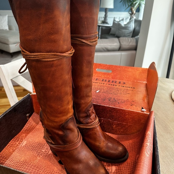 Freebird Coal Cognac Boots Size 9 - Picture 2 of 14